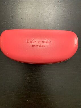 kate spade pink embossed hard eyeglass case